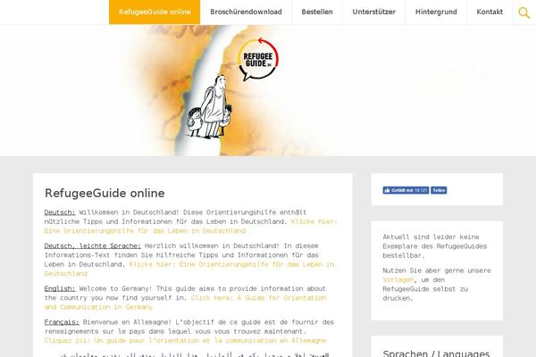 Radiate theme site design template sample