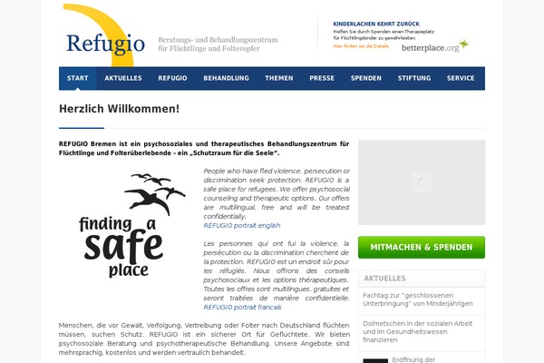 refugio-bremen.de site used Refugio