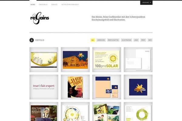 Yin & Yang theme site design template sample