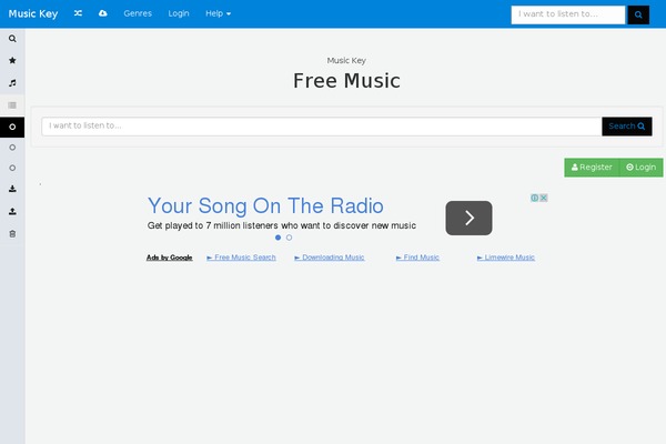 Eighties theme site design template sample