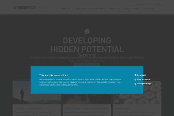 regency-mines.com site used Regencymines