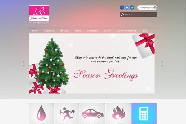 Regency website example screenshot