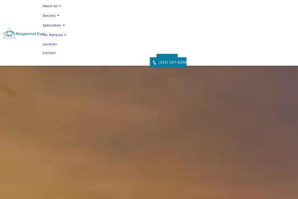 Glacial theme site design template sample