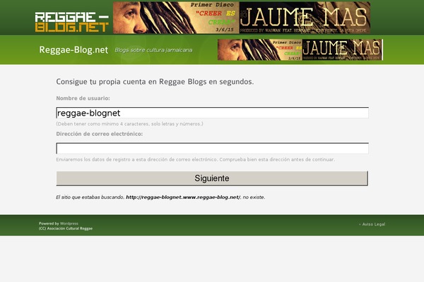 reggae-blog.net site used Colorwave