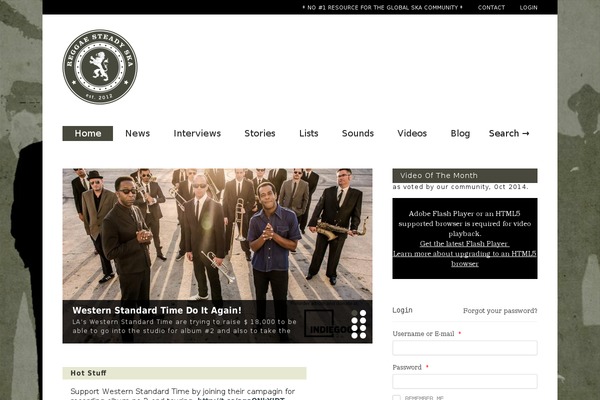 Site using Ditty-twitter-ticker plugin