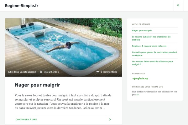 Readable theme site design template sample