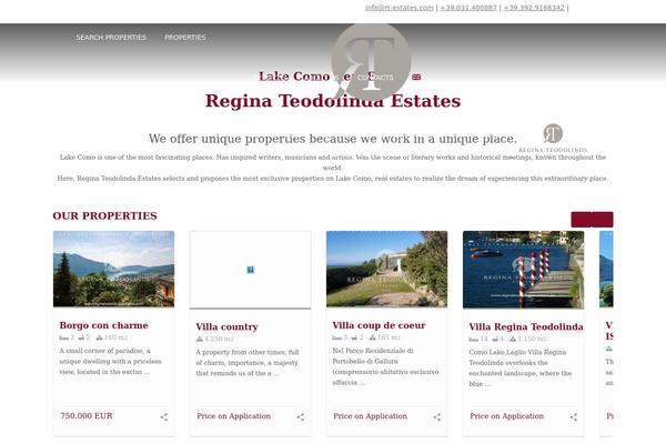 Residence Child theme site design template sample