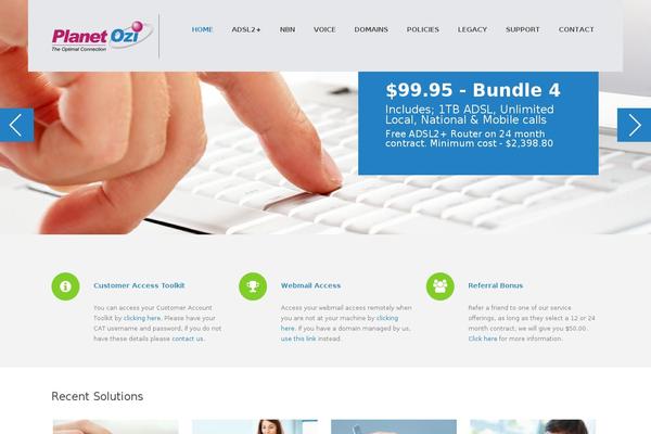 Openbiz theme site design template sample