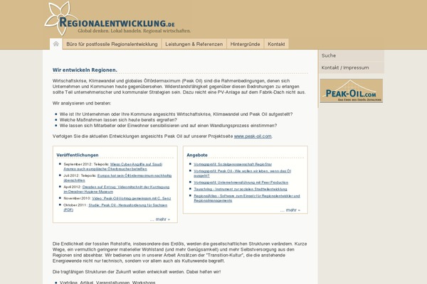 regionalentwicklung.de site used Regional