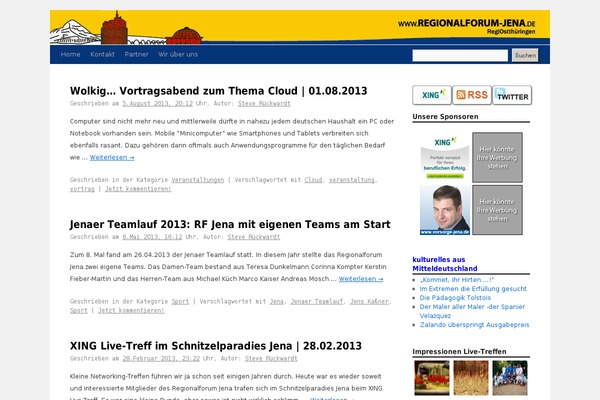 regionalforum-jena.de site used Fictive