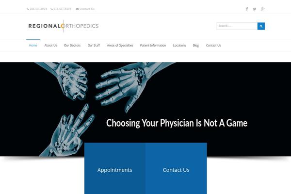 iMedica theme site design template sample