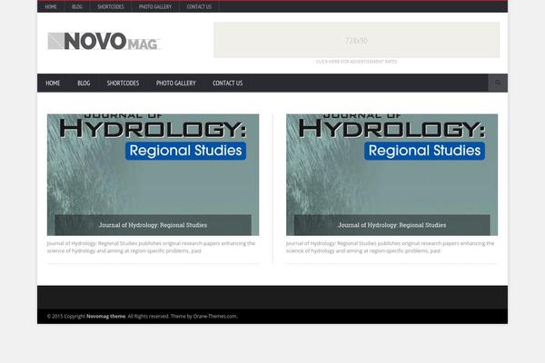 NovoMag theme site design template sample