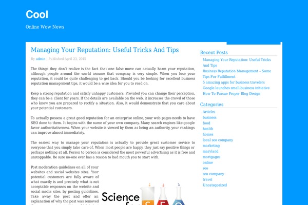 ColorSnap theme site design template sample