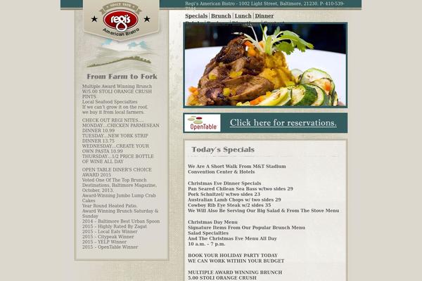 regisamericanbistro.com site used Regis