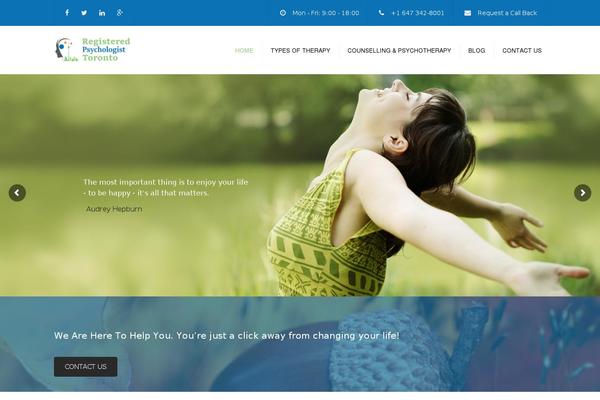 Constructo theme site design template sample