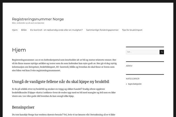 WordPress website example screenshot