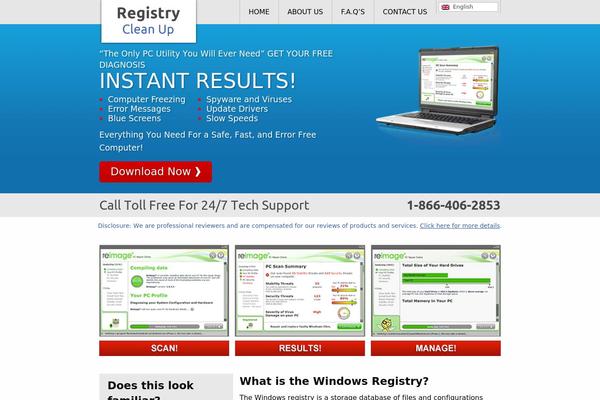 registry-clean-up.net site used Registry
