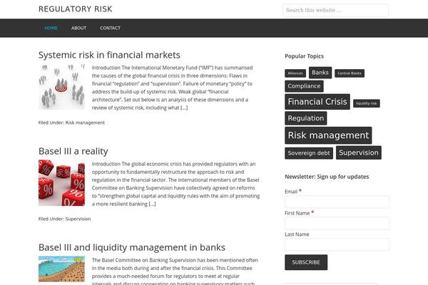 regulatory-risk.com site used Minimum Pro