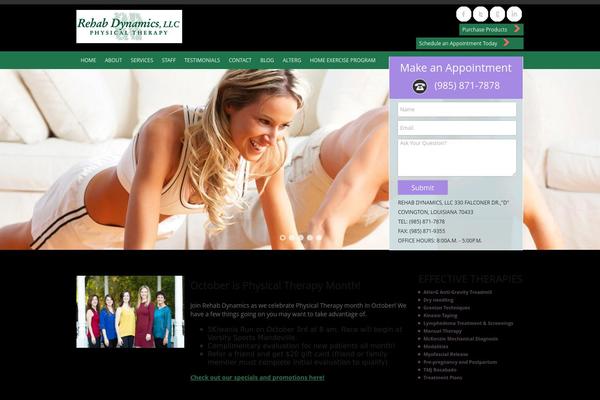 Rehab theme site design template sample