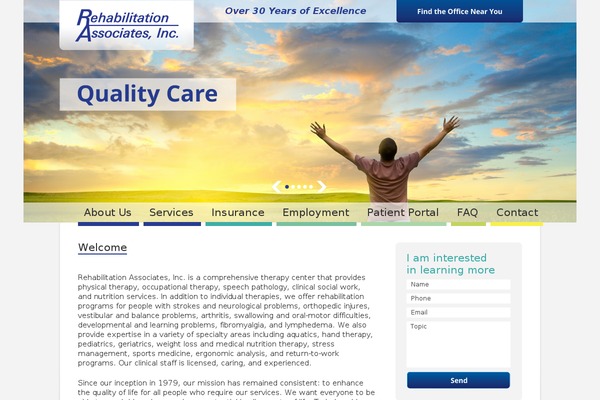 rehabilitationassociatesinc.com site used Rehabilitation