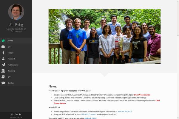 Faculty theme site design template sample