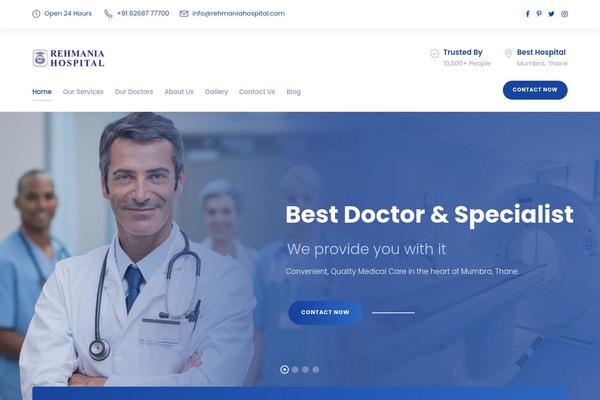 Mediz theme site design template sample
