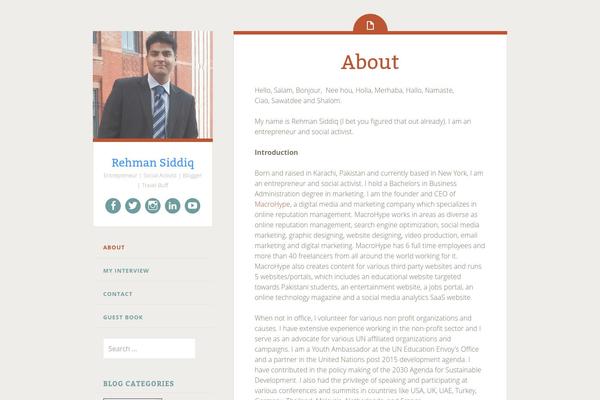 Site using AccessPress Social Share plugin