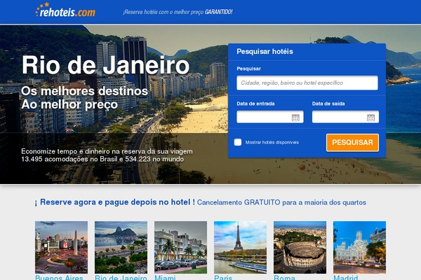 rehoteis.com site used Theme-clarinada-v5