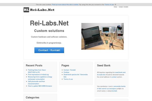 Site using Implied Cookie Consent plugin