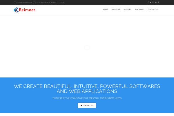 Elos theme site design template sample