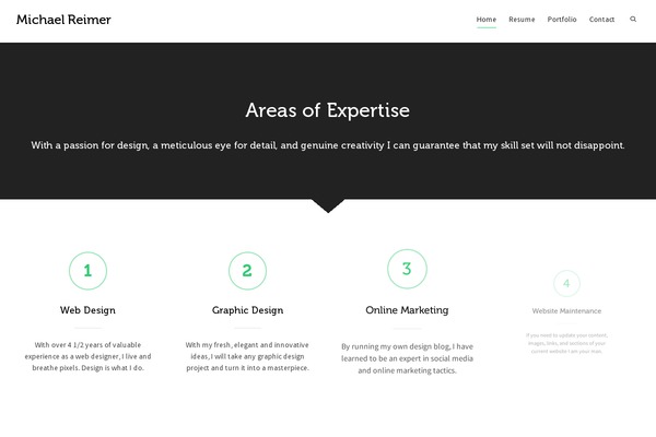 Dante theme site design template sample