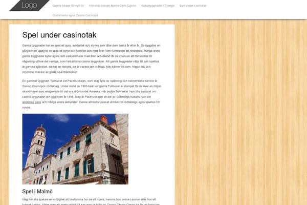 Pinbin theme site design template sample