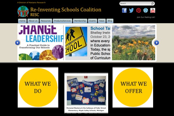 reinventingschools.org site used Work-place