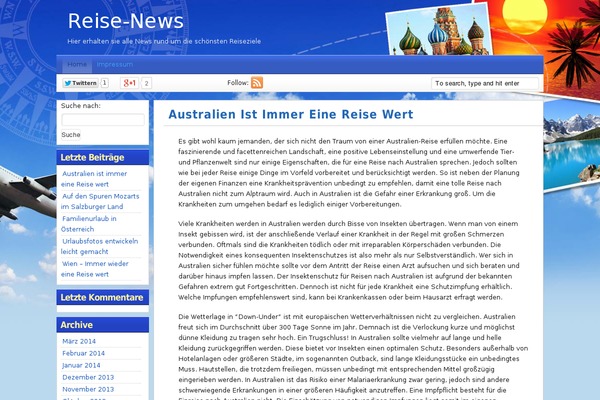 Travel Blogger theme site design template sample