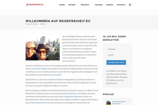 WPVoyager theme site design template sample
