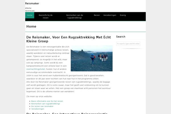 EzyReader theme site design template sample