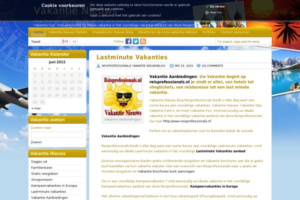 Travel Blogger theme site design template sample