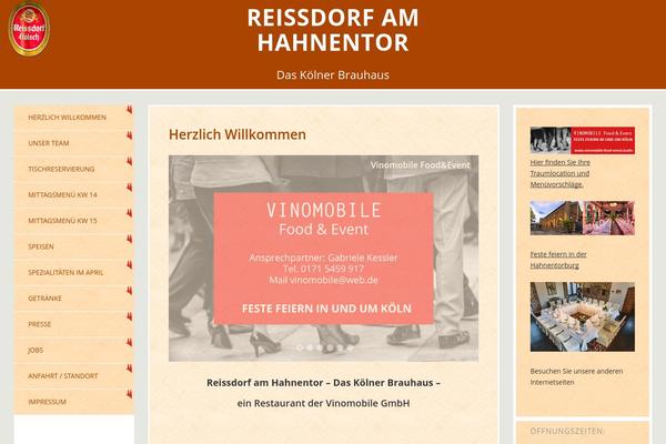 Gastro theme site design template sample
