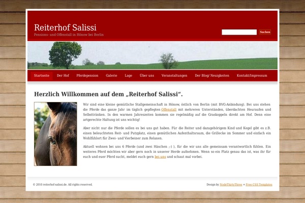 Default theme site design template sample