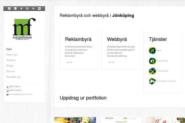 Stockholm Child theme site design template sample