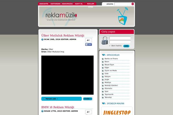 Default theme site design template sample