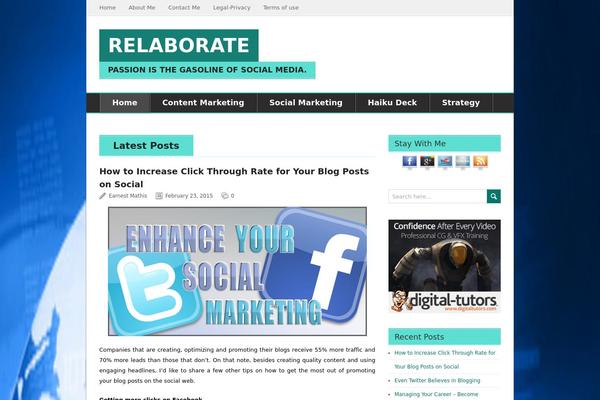 BrightNews theme site design template sample