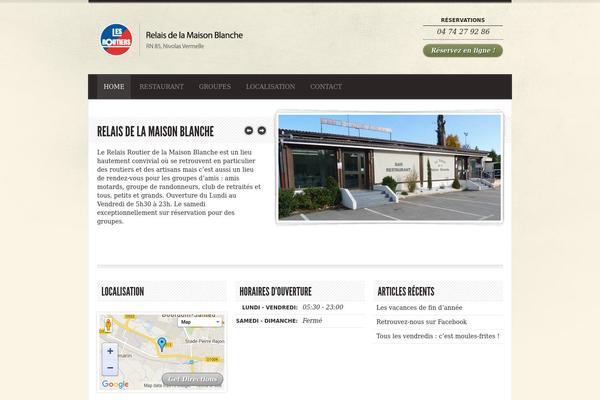 Diner theme site design template sample