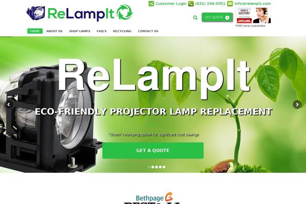 Green theme site design template sample