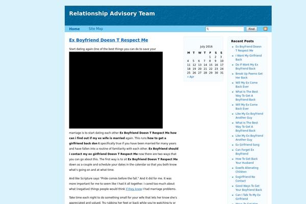Flexi-Blue theme site design template sample