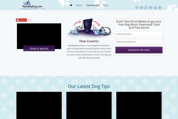 relaxmydog.com site used Rmd