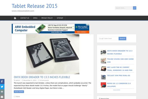releasetablet.com site used ShootingStar