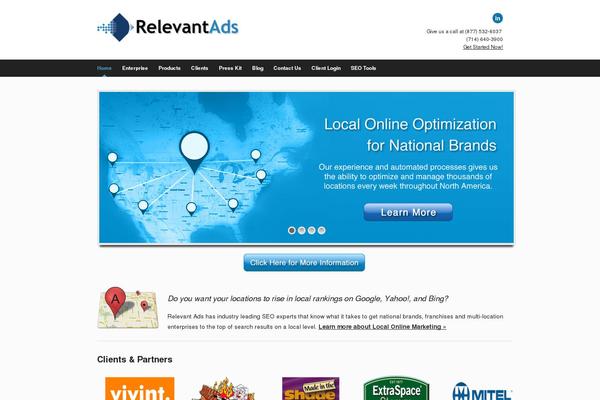 Pinpoint theme site design template sample