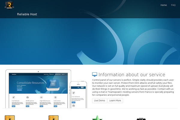 Cloudhost theme site design template sample