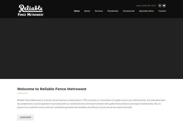 reliablefences.com site used Construction-reliablefence